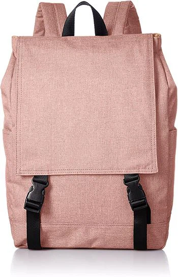 Black Textured Backpack