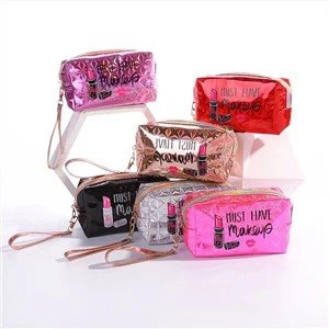 Bolsa de maquillaje de dama de PVC transparente