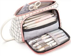 Big Capacity Pencil Case Pouch Pen Case Simple Stationery Bag School College Office Organizer For Teens Girls Adults Student