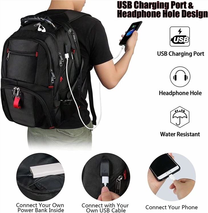 Waterproof USB Charging Anti-theft Laptop Backpack