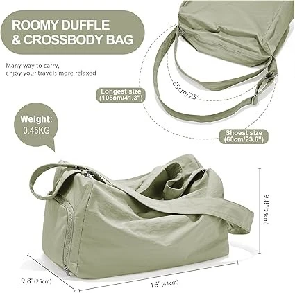 Small Gym Bag With Shoe Compartment